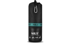 Ręcznik z mikrofibry Nils Camp NCR13, Czarny, 200x90 cm