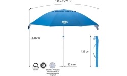 NC7822 PARASOL PLAŻOWY XL NILS CAMP