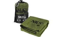 NCR15 MILITARY KHAKI MICROFIBER TOWEL 120x60 cm Nils Camp