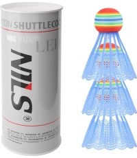 Nylonowe lotki do badmintona Nils NBL6091, LED - 3 szt.