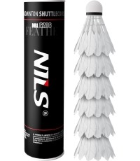 Lotki do badmintona z piór Nils NBL6206, 6 szt.