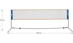 Siatka do badmintona Nils NN400, 400 cm, pełne pokrycie