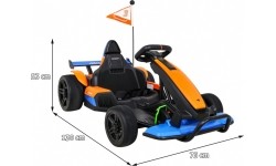 Pojazd gokart McLaren Drift Orange