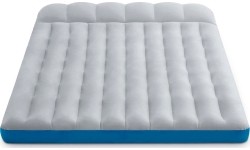 Materac dmuchany dwuosobowy kempingowy 193x127x17 cm łóżko z zagłówkiem INTEX 67999