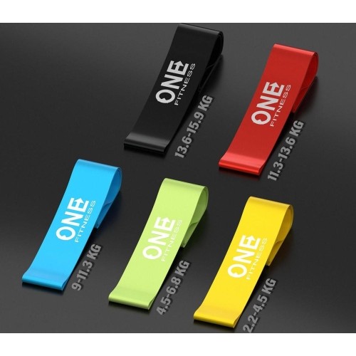 Zestaw gum oporowych PBF Exercise Band Set 05 Slim One Fitness