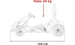 Gokart Fast 3 Drift, czarny