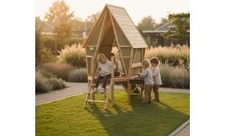 EXIT Yuki 350 playhouse with slide and mud kitchen