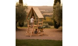 EXIT Yuki 550 playhouse with slide, mud kitchen and sandpit
