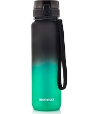 Sportowa butelka na wodę Meteor 1000 ml ciemnozielona - Czarny / Zielony