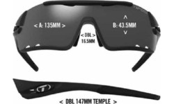 Okulary przeciwsłoneczne Tifosi Davos TIF1460301834, czerwone, 100% ochrona UV