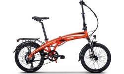 Rower elektryczny Beaster BS115O, 250 W, 36 V, 8,8 Ah, pomarańczowy, składany