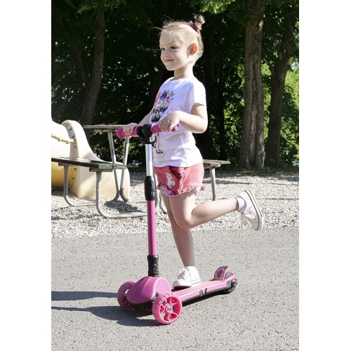 Dziecięca hulajnoga elektryczna Beaster Kids BS02KSP, różowa, dla dzieci od 6 lat