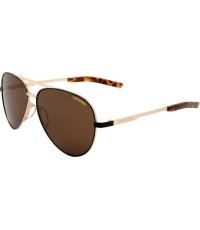 Okulary przeciwsłoneczne Tifosi Shwae Midnight Gold Brown Aviators, brązowe, 100% ochrona UV