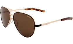 Okulary przeciwsłoneczne Tifosi Shwae Midnight Gold Brown Aviators, brązowe, 100% ochrona UV