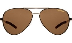 Okulary przeciwsłoneczne Tifosi Shwae Midnight Gold Brown Aviators, brązowe, 100% ochrona UV