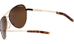 Okulary przeciwsłoneczne Tifosi Shwae Midnight Gold Brown Aviators, brązowe, 100% ochrona UV