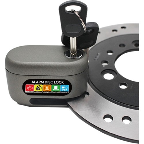 Blokada tarczy hamulcowej hulajnogi elektrycznej z alarmem Beaster BS03ADL, czarny