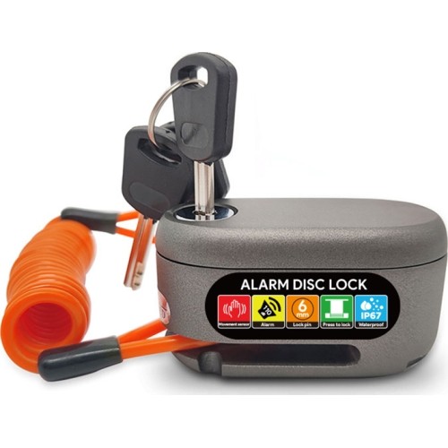 Blokada tarczy hamulcowej hulajnogi elektrycznej z alarmem Beaster BS03ADL, czarny