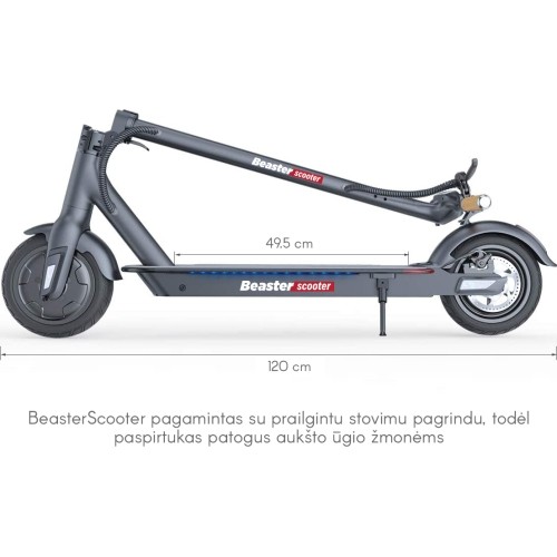 Skuter elektryczny Beaster BS05W, 350W, 36V, 8Ah, biały