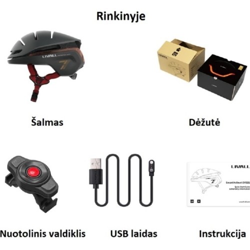 Inteligentny kask Livall EVO21, rozmiar M, biały