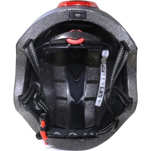 Kask Beaster BS51BL z lampkami LED, rozmiar M, biały