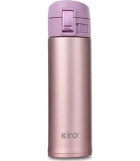 Izolowana próżniowo termobutelka KIRO KI501R, różowa, 500 ml