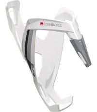 Uchwyt na napoje Elite Custom Race+ (biały mat/czarne logo)