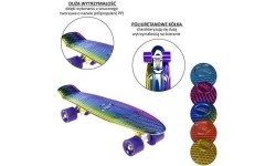 Mini deskorolka Nils Extreme Rainbow Electrostyle
