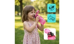 Sports water bottle meteor 350 ml - Pink || Turquoise