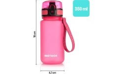 Sports water bottle meteor 350 ml - Pink || Turquoise