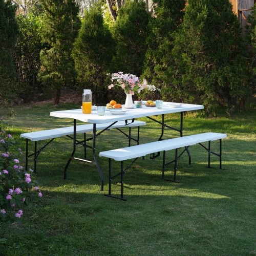 NC1618 STOLIK TURYSTYCZNY 180 CM BIAŁY NILS CAMP