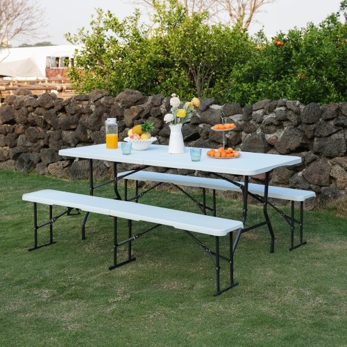 NC1618 STOLIK TURYSTYCZNY 180 CM BIAŁY NILS CAMP