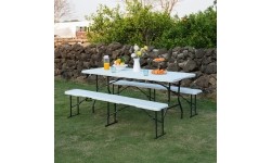 NC1618 STOLIK TURYSTYCZNY 180 CM BIAŁY NILS CAMP