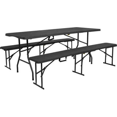 NC1618 STOLIK TURYSTYCZNY 180 CM ANTRACYT NILS CAMP