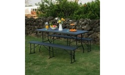 NC1618 STOLIK TURYSTYCZNY 180 CM ANTRACYT NILS CAMP