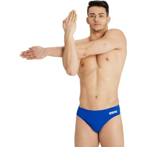 M Team Swim Briefs Solid Royal-White 100 - 720