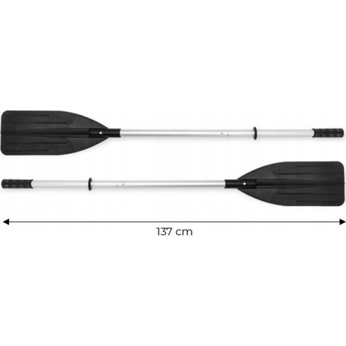 Wiosła aluminiowe INTEX do kajaka, 2 szt., pojedyncze pióro, 137 cm