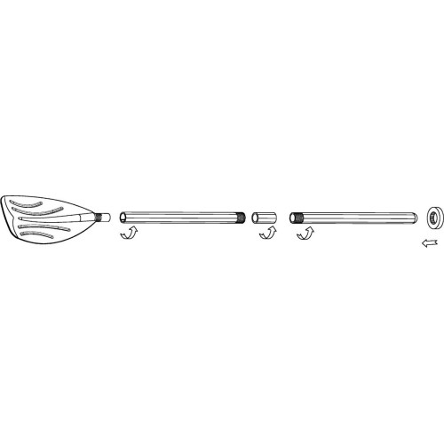 Wiosła do pontonu 2szt 122cm Jednopiórowe 59623 INTEX