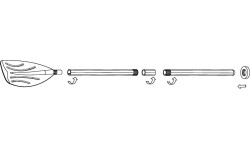 Wiosła do pontonu 2szt 122cm Jednopiórowe 59623 INTEX