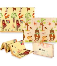 Dziecięca mata składana MD05 Forest 190x150 cm NILS Fun