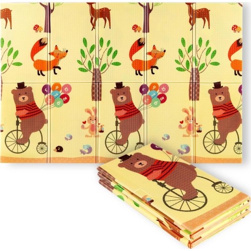 Dziecięca mata składana MD05 Forest 190x150 cm NILS Fun