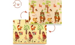 Dziecięca mata składana MD05 Forest 190x150 cm NILS Fun