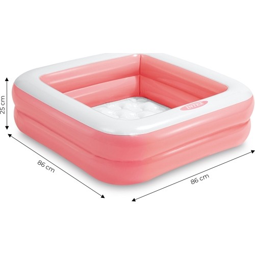 Basen brodzik dla dzieci pompowany 57100 Jasny Róż - INTEX