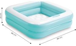 Basen brodzik dla dzieci pompowany 57100 Niebieski - INTEX