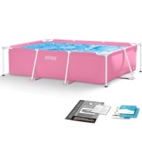 Basen ogrodowy stelażowy duży prostokątny 220 x 150 cm INTEX 28266