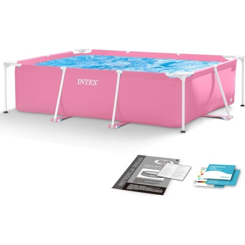 Basen ogrodowy stelażowy duży prostokątny 220 x 150 cm INTEX 28266