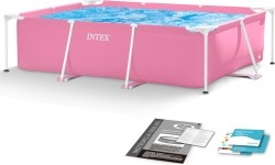 Basen ogrodowy stelażowy duży prostokątny 220 x 150 cm INTEX 28266