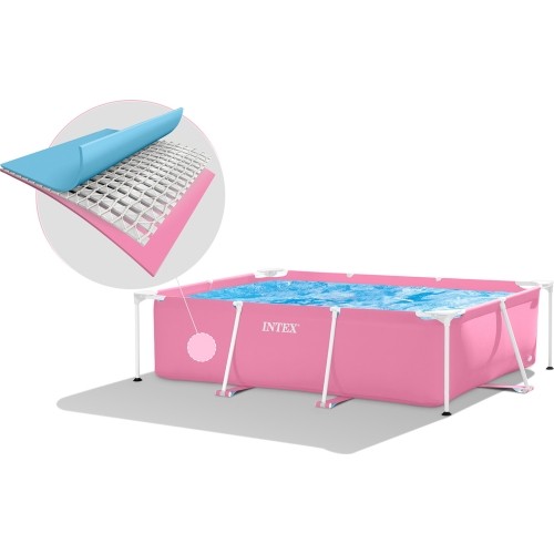 Basen ogrodowy stelażowy duży prostokątny 220 x 150 cm INTEX 28266
