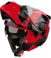 Flip-Up Motorcycle Helmet AIROH SPECKTRE Groove P/J Glossy Red
