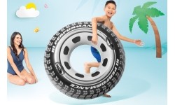 Koło do pływania opona z uchwytami materac wodny 56268 INTEX